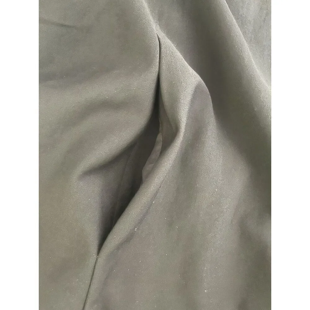 Eileen Fisher Size XL Black Jacket Open Front Blazer Short Pockets